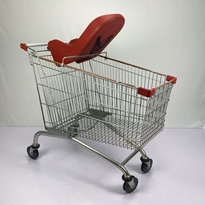 kopen 240L Europees het Metaal van de Supermarktstijl het Winkelen Karretje met de Grote Kar en Babyzitkamer Seat van de Capaciteitsopslag online manufacture