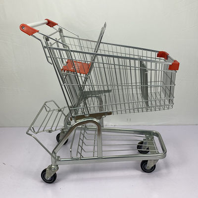 kopen 125L Duits het Staalboodschappenwagentje van de Supermarktkruidenierswinkel met het Rek van het Metaalbier online manufacture