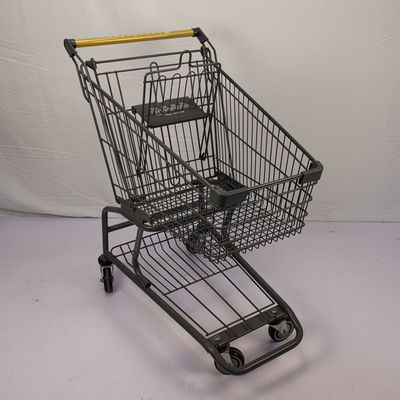kopen Het grijze 60L-Supermarkt het Winkelen Boodschappenwagentje van het Karretje Kleinhandelsgrootwinkelbedrijf met TPR-Wielen online manufacture