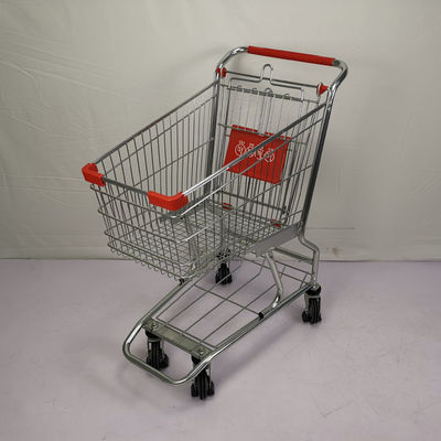 kopen Klein 60L-Metaal het Winkelen de Opslagboodschappenwagentje van de Karretjekruidenierswinkel met Pu-Wielen online manufacture