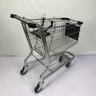 Customizable Logo Steel Shopping Cart 125L Supermarket Shopping Trolley Cart