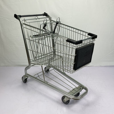 kopen De Amerikaanse de Kruidenierswinkel van het Stijlmetaal het Winkelen Capaciteit van de Karretje110kgs Lading met Logo Advertising Version online manufacture