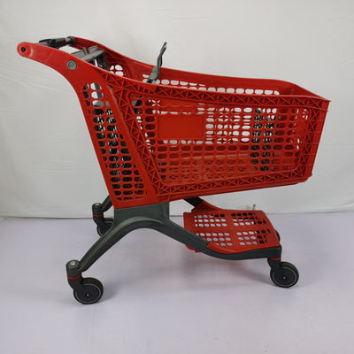kopen Karretje van de supermarkt het Plastic Mand Lichtgewicht met Plastic Verdelingsoem ODM online manufacture