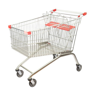 kopen Europees Stijlkruidenierswinkel het Winkelen Karretje 275L met Dubbele Kindzetels online manufacture
