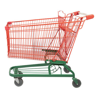 kopen De Draad van metaalmesh basket trolley grocery cart Rood Groen het Winkelen Karretje met Bodemkader online manufacture