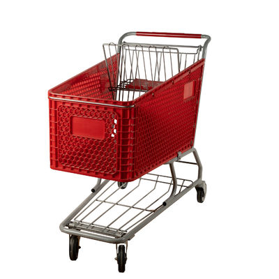kopen Op zwaar werk berekende 80L-200L-Kruidenierswinkel Plastic Boodschappenwagentjes met Landingsgestel online manufacture