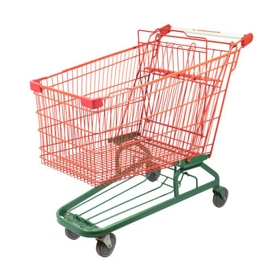 kopen De Ladingscapaciteit van staalmesh supermarket grocery cart 150kgs online manufacture