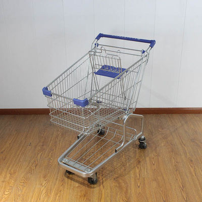 kopen 100L kruidenierswinkel Rolling Trolley Steel Powder Coating Duitse type Steel Shopping Cart online manufacture