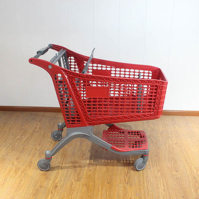 kopen 175L Grote capaciteit Nieuwe puur supermarkt trolley Plastic winkelwagens online manufacture