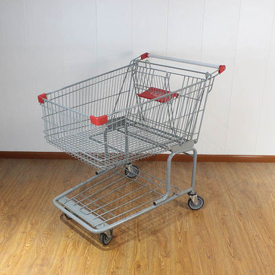 kopen American Style Winkelwagen 175L Aanpasbaar Grote supermarkt Supermarkt Verpakkingswinkel Opvouwbare kinderstoel online manufacture