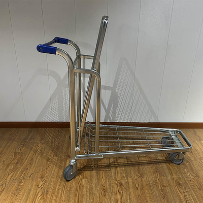 kopen Transport Huishoudelijke Trolleys Totaal Aantal Vracht Lichtgewicht Opvouwbaar Zware Magazijn Trolley Met Vijf-inch Pu Wielen online manufacture