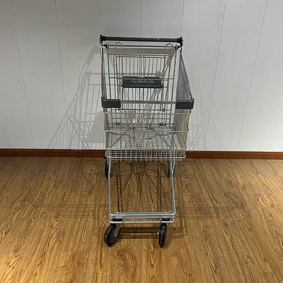 kopen 125L Australian supermarket shopping cart with grey plastic parts chain store shopping cart CE online manufacture