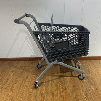 kopen 100L Galvanized Plastic Steel Metal Store Shopping Trolley Carts with Wire online manufacture