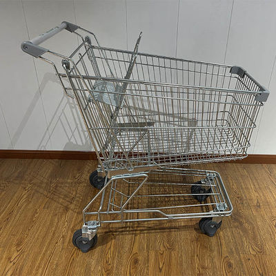 kopen 150L Store storage Chromed Asian Markte Supermarket Shopping Trolley
 online manufacture