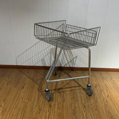 kopen Shallow Shopping Trolley For Disabled  With Escalator Wheels Push Along Steel Shopping Cart online manufacture
