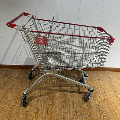 kopen 100L European Style Shopping Trolley with CE Certification Metal Supermarket Carts online vervaardiging