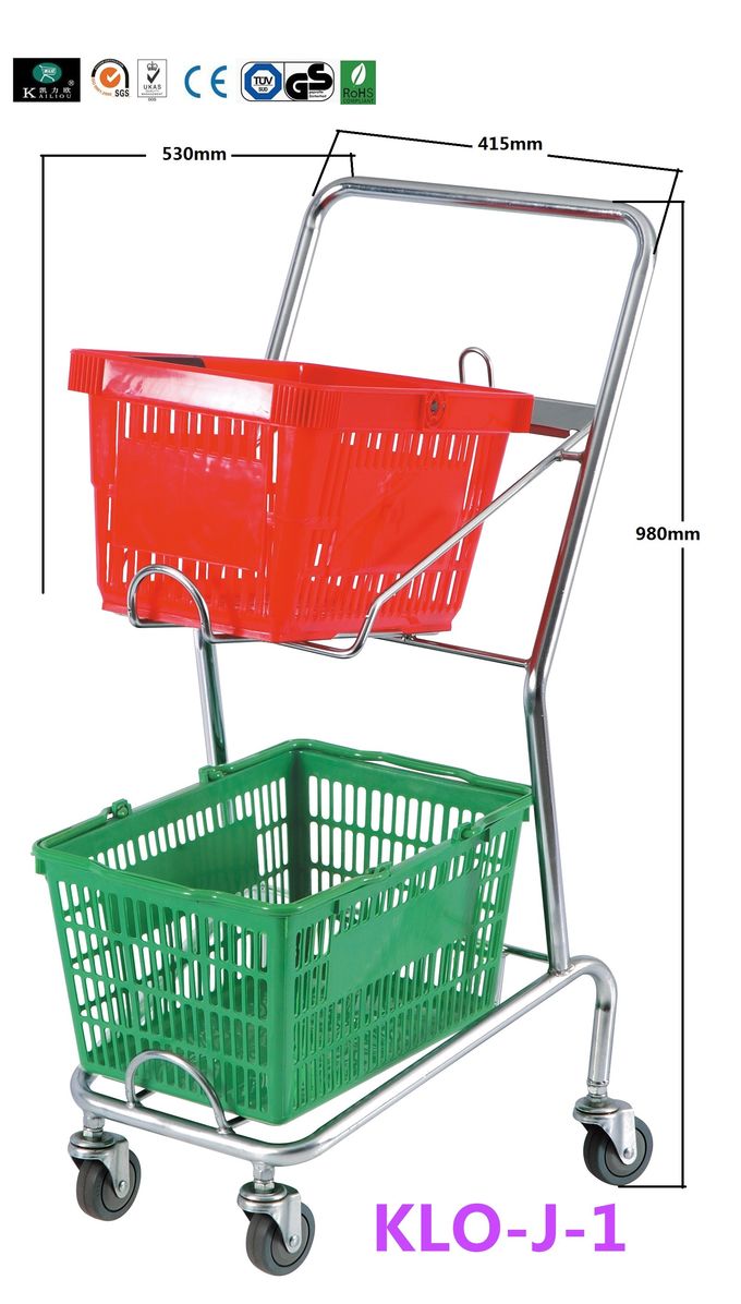 Supermarkt Kleinhandels Plastic het Winkelen Mandrood/Hand - gehouden het Winkelen Manden